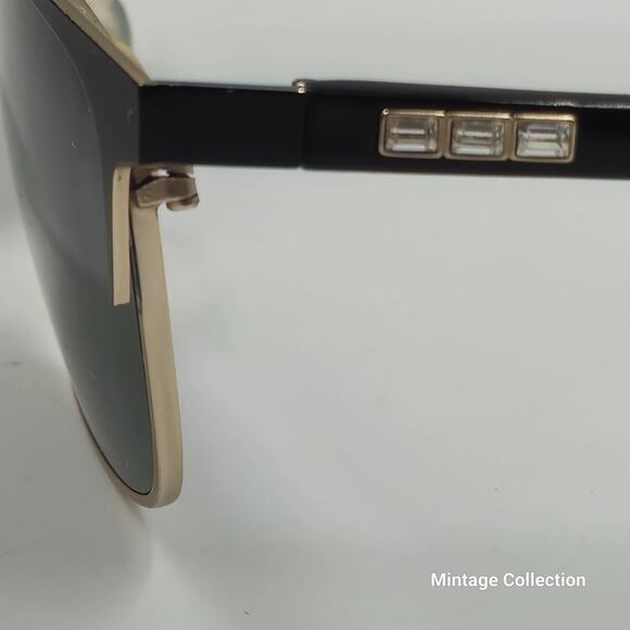 BULOVA NARITA BLACK GOLD 53-16 140 SUNGLASSES EYEGLASSES FULL FRAME WITH CASE main image 5